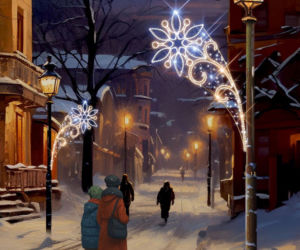 Nowe świąteczne iluminacje w Łomży