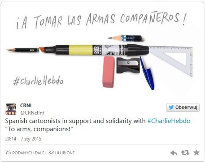  Atak terrorystyczny na Charlie Hebdo - rysunki satyryczne po ataku
