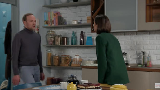 Pierwsza miłość odc. 4165. Janek Stańczuk (Maciej Mikołajczyk), Kinga (Aleksandra Zienkiewicz)