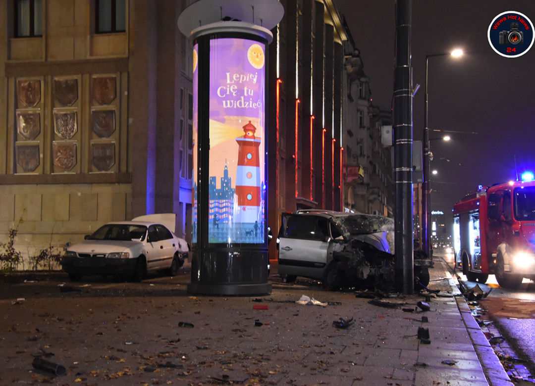 Wielka kraksa w centrum Warszawy