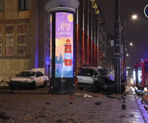 Wielka kraksa w centrum Warszawy