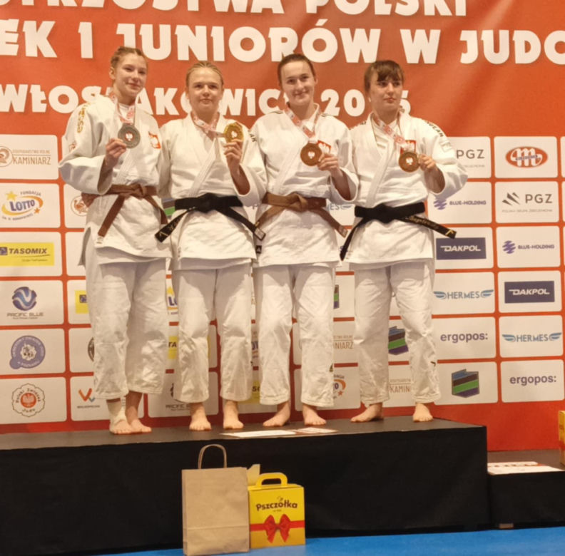 Judoczki z Torunia z medalami mistrzostw Polski