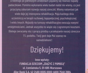 Więziennicy z Tarnowa pomogli ciężko chorej dziewczynce. Wzruszający gest