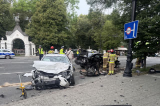 Tragiczny wypadek w Lublinie. Nie żyje pasażerka BMW, siedem osób w szpitalach