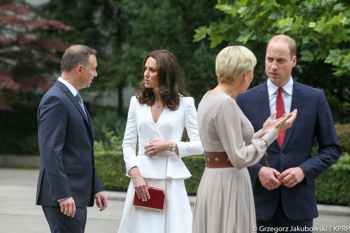 Kate i William w Warszawie