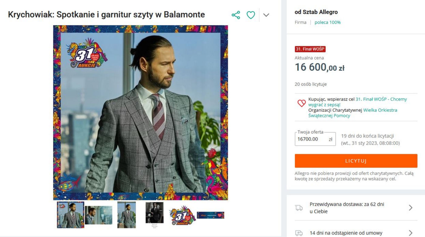 Grzegorz Krychowiak - spotkanie i usługa szycia garnituru na miarę od firmy Balamonte