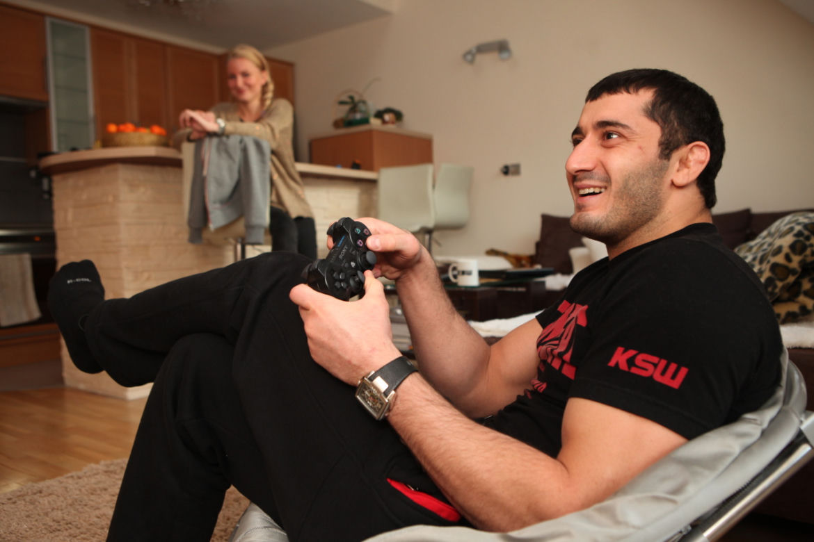 Mamed Khalidov i jego żona Ewa