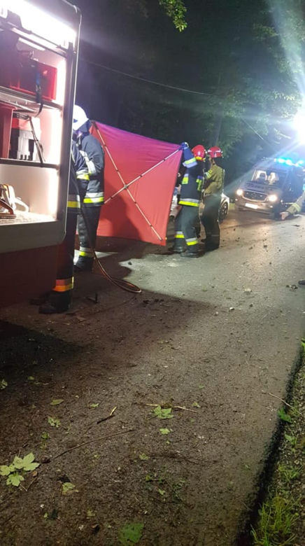 POTWORNY wypadek w Skale! Kierowca nie miał szans [ZDJĘCIA] 