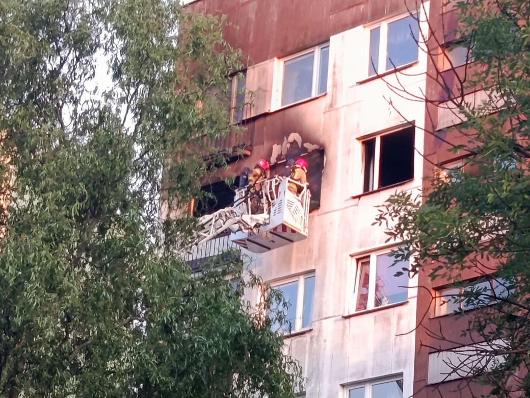 Dramatyczny pożar w Sosnowcu. Jedna osoba poszkodowana