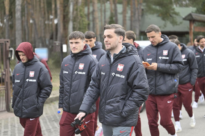 Polska - Albania. Reprezentacja Polski na spacerze