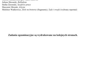 str. 3 Próbny egzamin ósmoklasisty 2020. Arkusz z języka polskiego