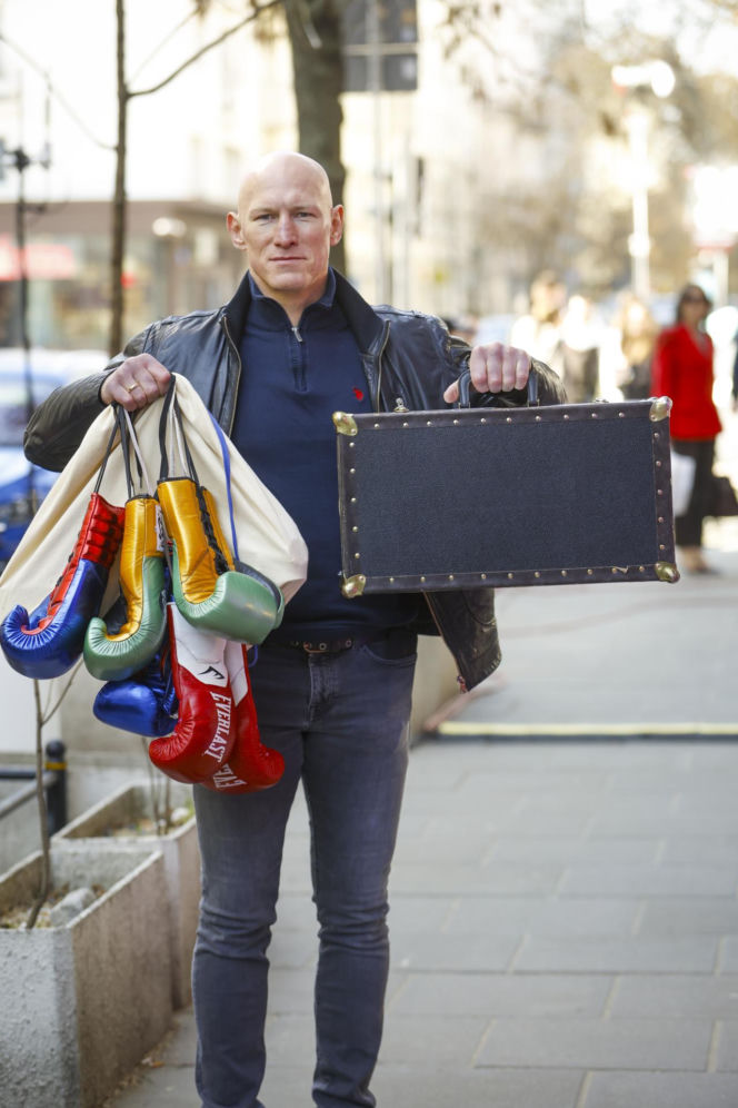 Krzyszof "Diablo" Włodarczyk z żoną