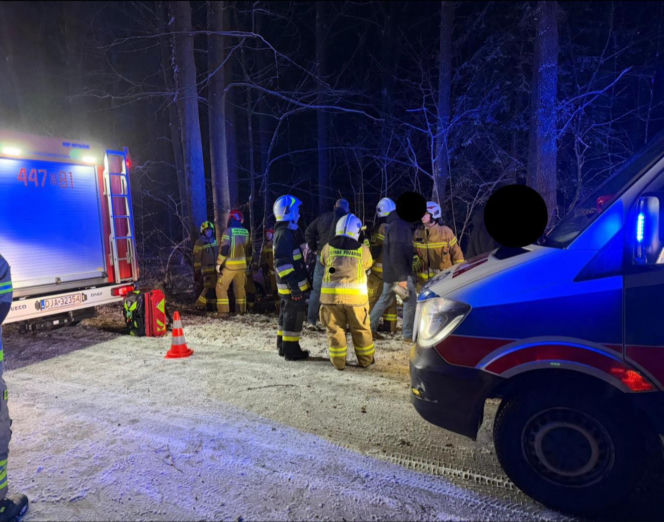 Wypadek koło Jawora