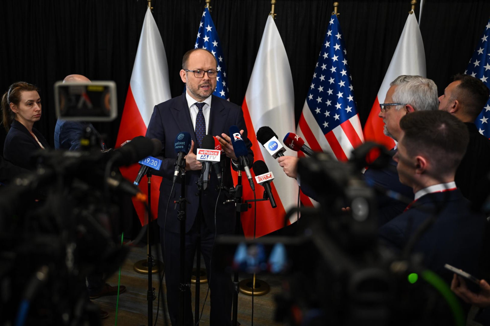 Przydacz poucza dziennikarza TVN. Poszło o spotkanie w Moskwie