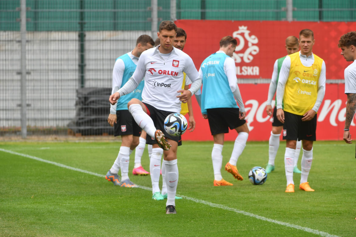 Trening piłkarskiej reprezentacji Polski