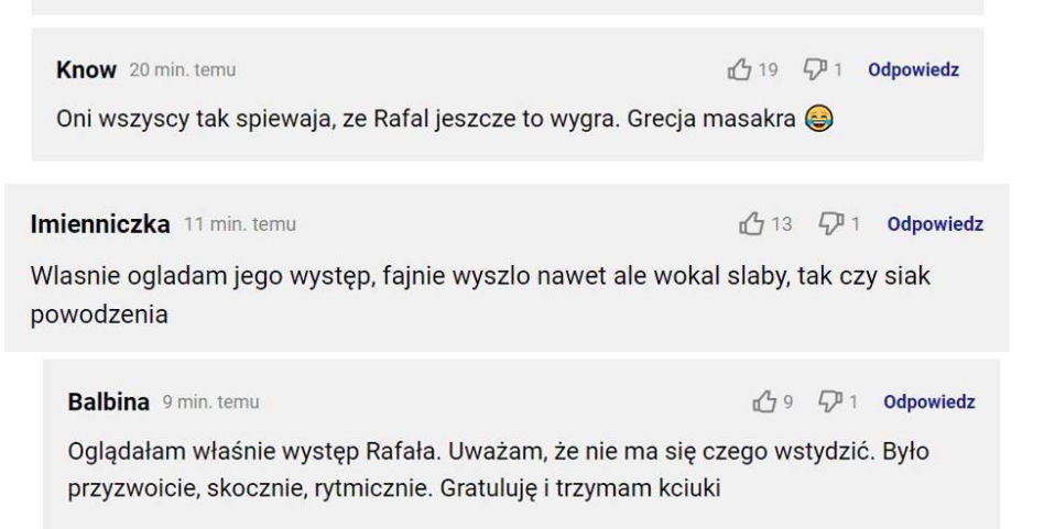 Pierwsze komentarze internautów po występie Rafała Brzozowskiego na Eurowizji 2021