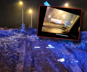 Rondo nazwane na cześć mistrza świata zniszczone. Kierowca ciężarówki odjechał