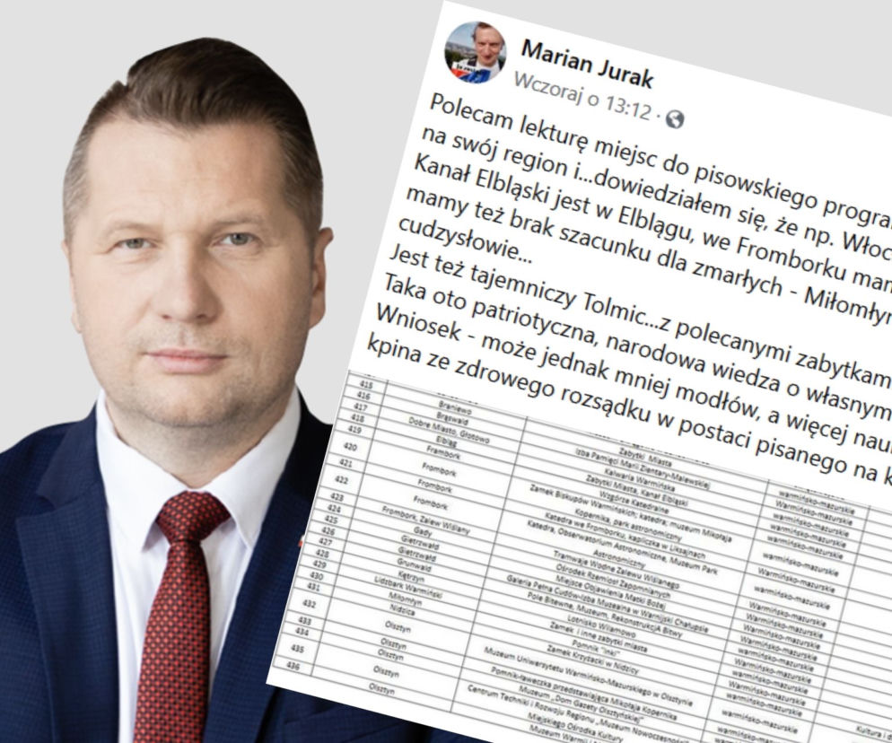 Włocławek w warmińsko-mazurskim? Kuriozalne błędy w rządowym programie wycieczek szkolnych. Czarnek: poprawimy