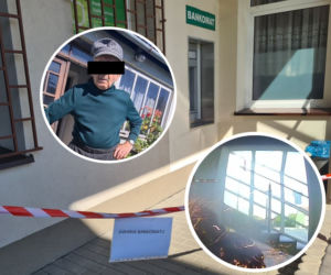 Czarna. 74-letni Kazimierz podłożył bombę pod bankomat [ZDJĘCIA]