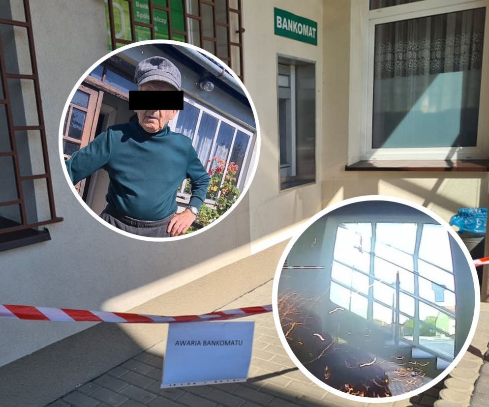 Czarna. 74-letni Kazimierz podłożył bombę pod bankomat [ZDJĘCIA]