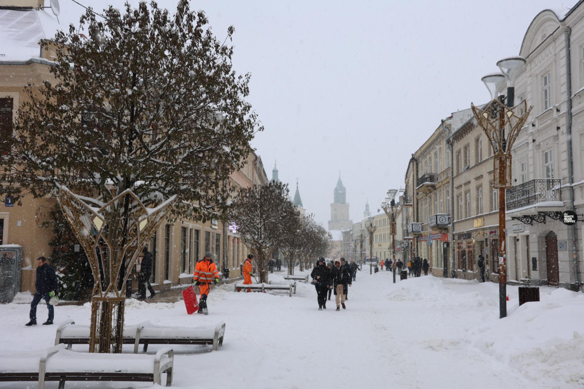 Śnieżyca w Lublinie