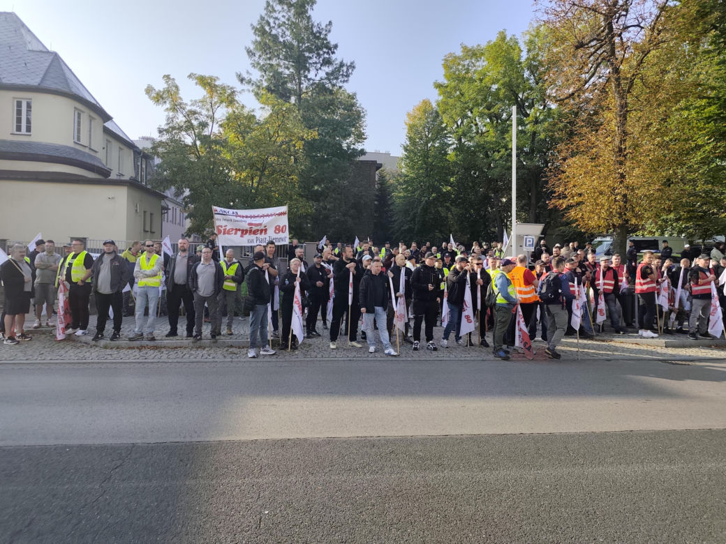 Górnicy protestują przeciw zwolnieniom