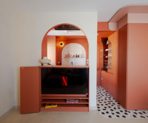 Nail Polish Inspired Interior: Hybryda mieszkania i studia fotograficznego na 63 metrach