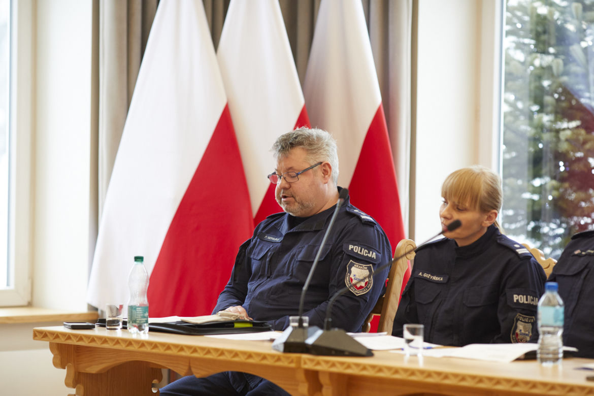 Posiedzenie Wojewódzkiego Zespołu Zarządzania Kryzysowego "Bezpieczne ferie dla dzieci i młodzieży w województwie małopolskim – 2023"