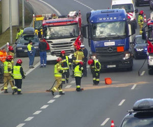 Poważny wypadek na wschodniej obwodnicy Krakowa