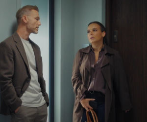 M jak miłość, odc. 1908. Magda (Anna Mucha), Andrzej Budzyński (Krystian Wieczorek)