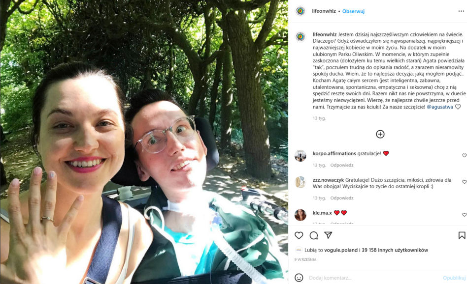 Agata i Wojtek z "Life on Wheelz" w intymnej sesji zdjęciowej
