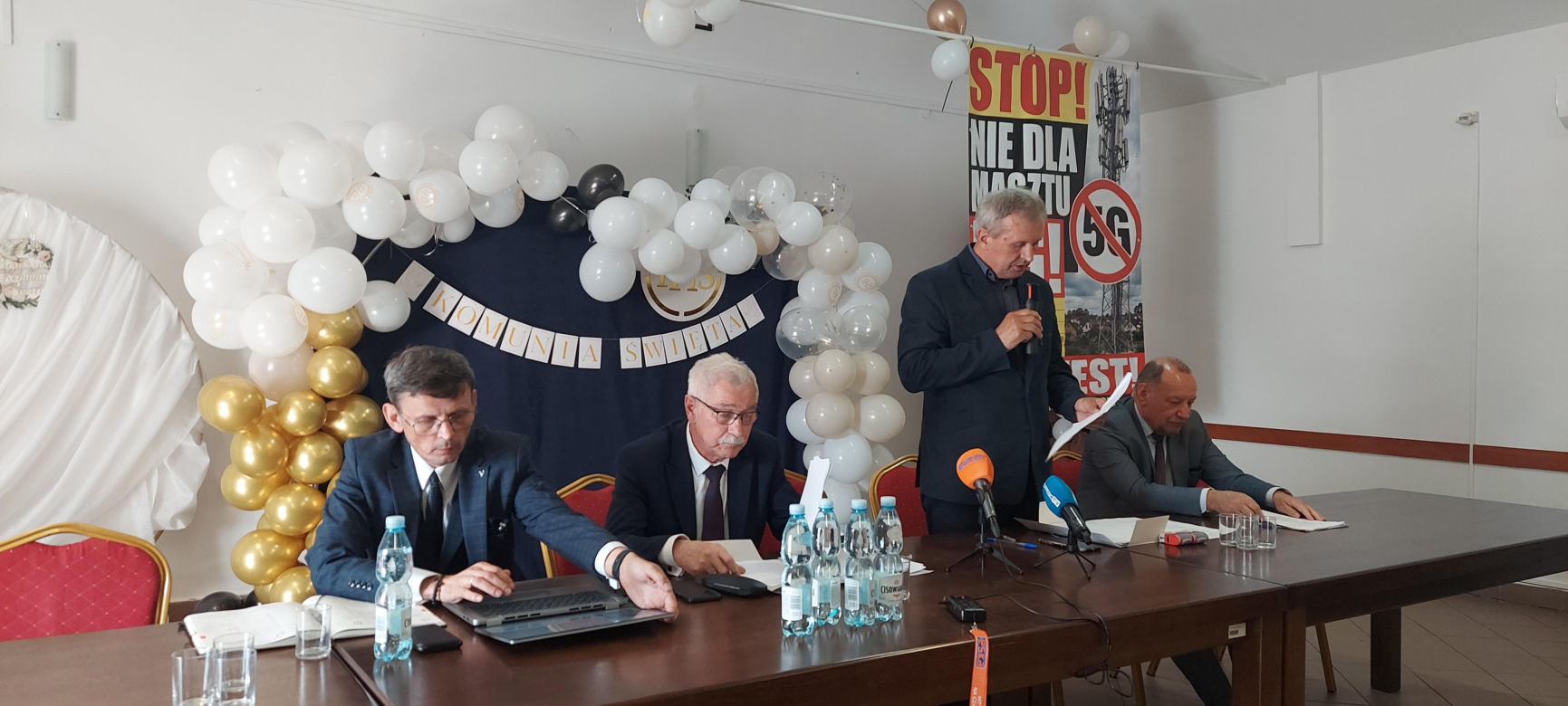 Spotkanie w sprawie budowy masztu 5 G w Płoskiem