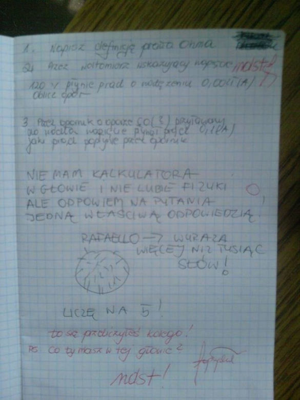 Najlepsze teksty ze sprawdzianów. Jak uczniowie walczyli o oceny 
