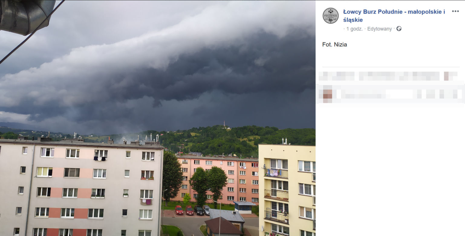 Nawałnice przechodzą nad Małopolską