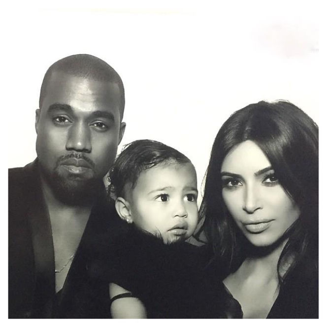 kim kardashian, kanye west, rodzina, north west