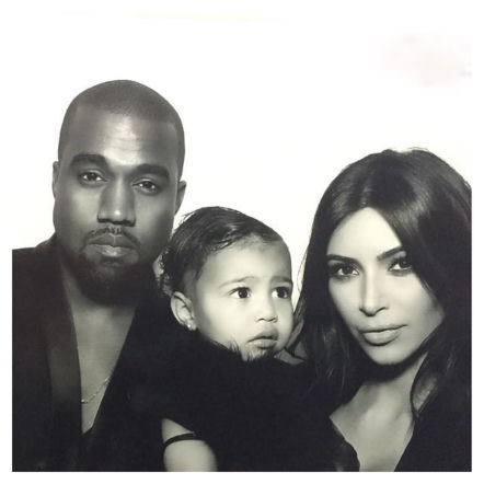 kim kardashian, kanye west, rodzina, north west