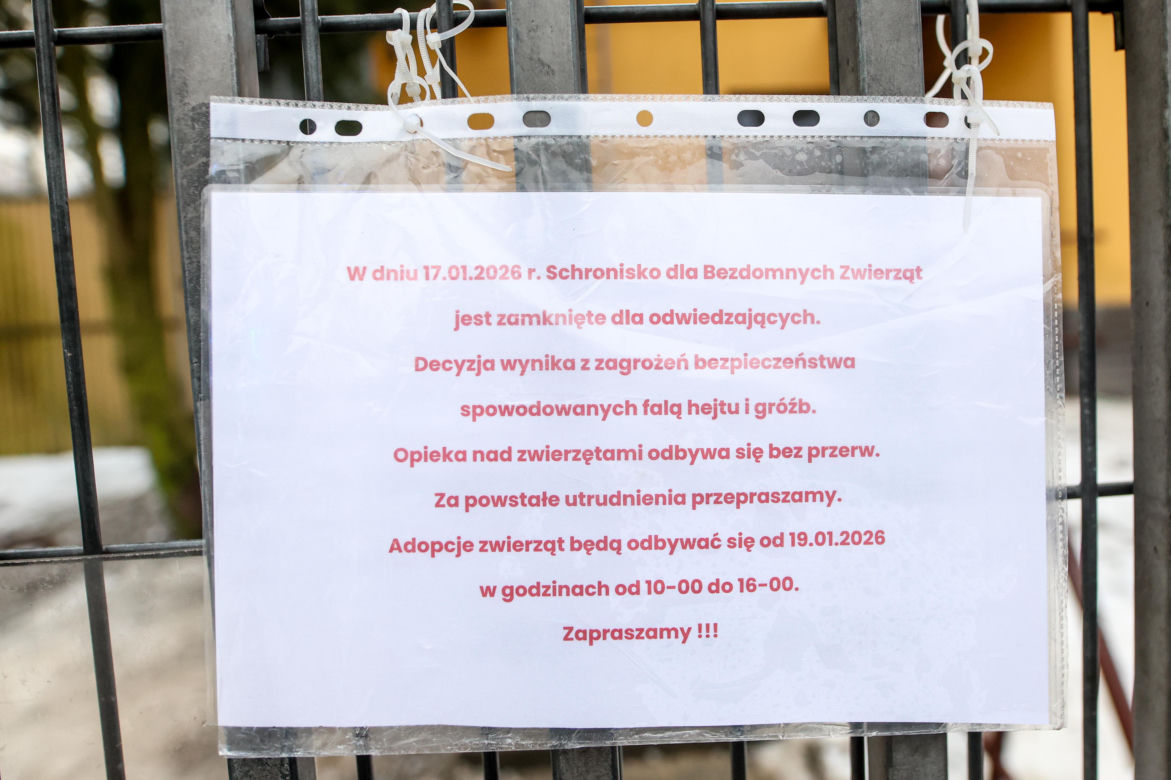 Miał być protest milczenia, doszło do awantury. Gorąco pod schroniskiem w Bytomiu
