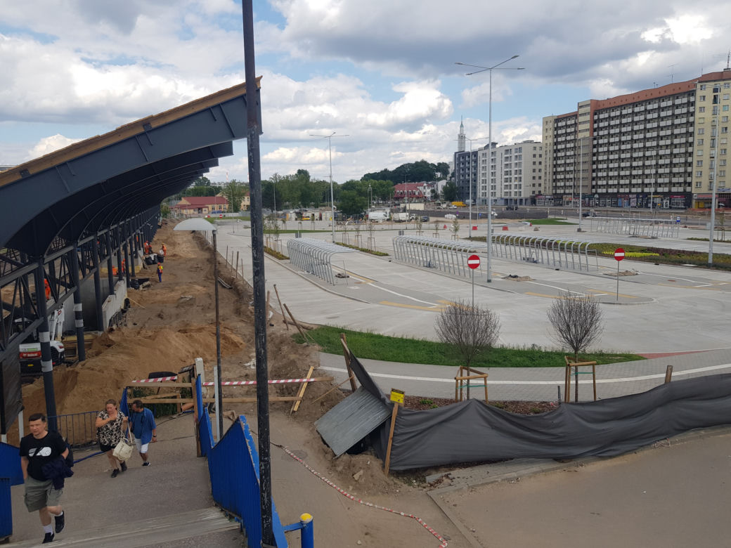 Białystok. Budowa przy dworcu PKP. Zobacz galerię z postępów prac [ZDJĘCIA]