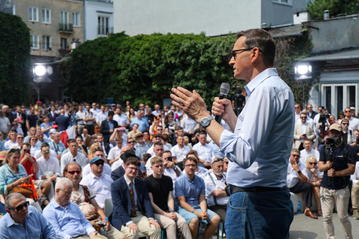 Tak grillował Morawiecki