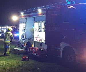 Pożar na terenie zakładu w Kiełczewie