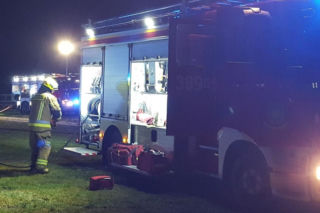 Cztery pożary w sylwestrową noc w Lesznie