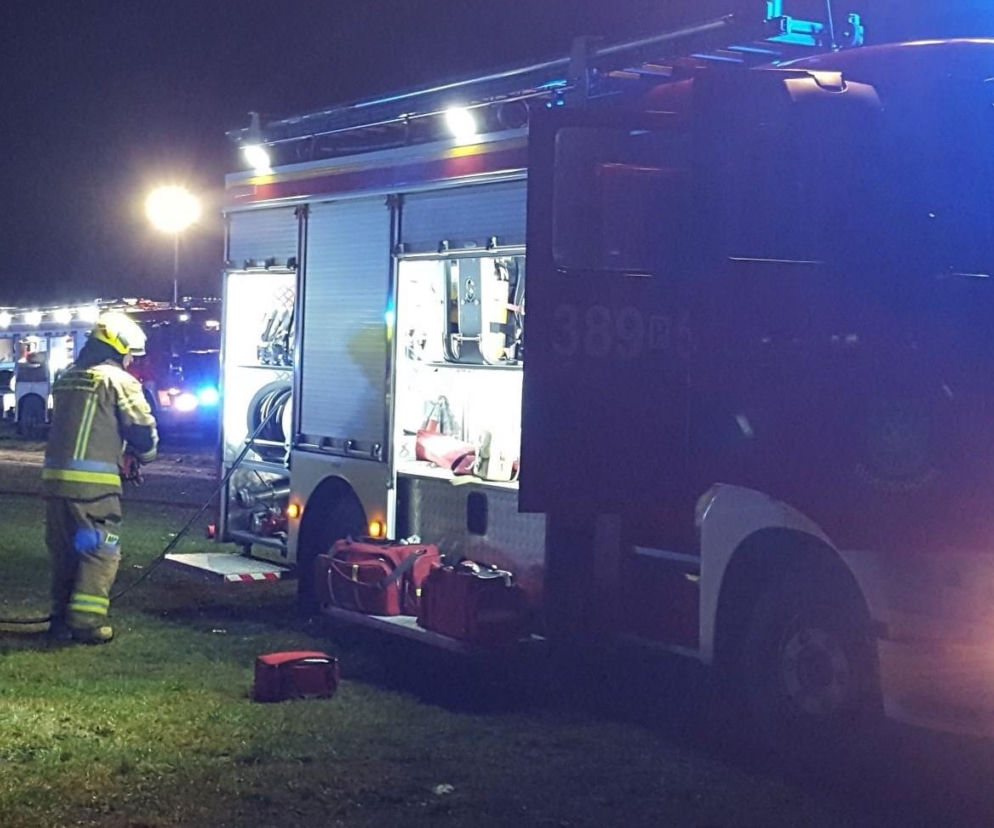 Pożar na terenie zakładu w Kiełczewie