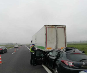 Koszmarny wypadek na A1 w Warlubiu. Nie żyje 34-latka!
