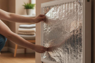 Nie używam jej tylko do pieczenia. Przyklejam folię aluminiową za kaloryferem, a w mieszkaniu od razu robi się cieplej