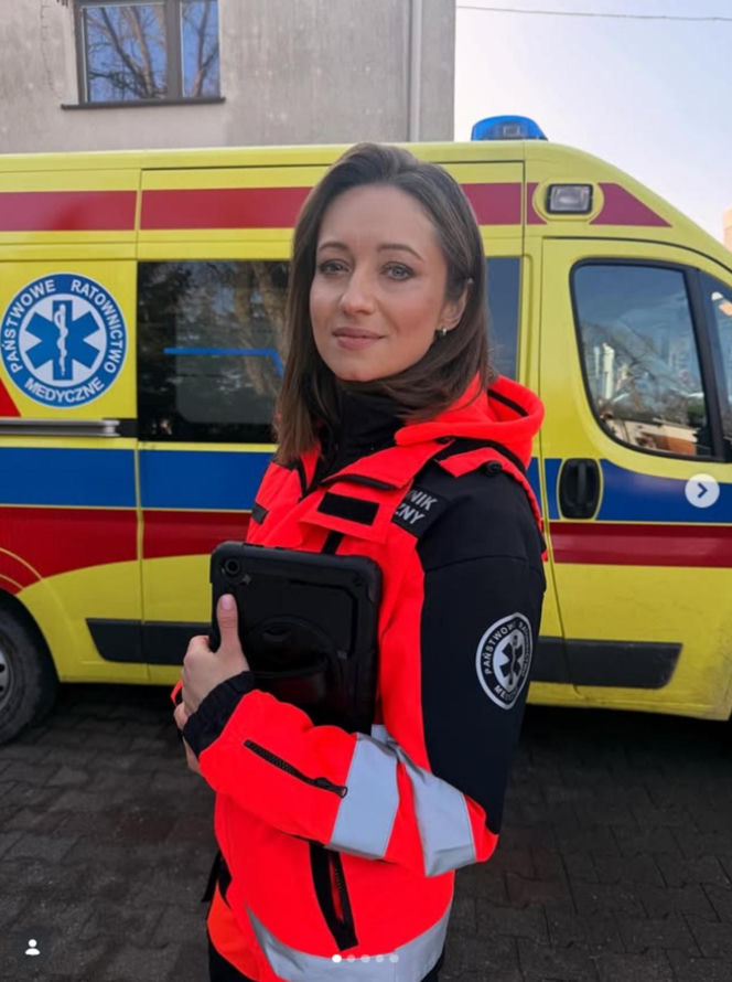 Na sygnale na planie. Sonia (Natalia Rewińska)