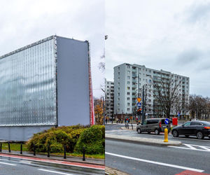 Wielka nielegalna reklama na Muranowie rozebrana. Stała na miejskiej działce