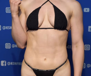 Wiktoria Czyżewska i Sara Luzar-Smajić na ważeniu przed KSW 118