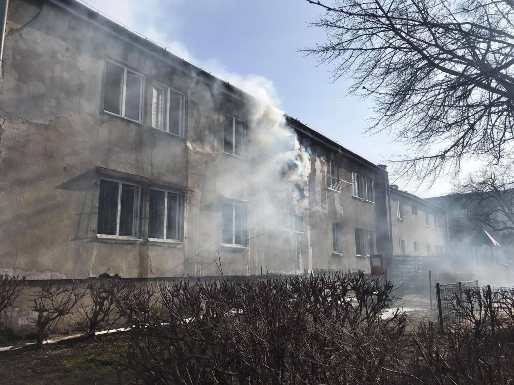 Pożar przy ul. Wrońskiej w Lublinie
