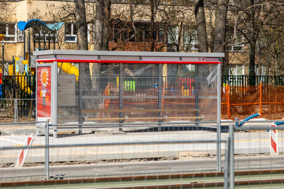 Okolice przystanku autobusowego Batumi na Mokotowie
