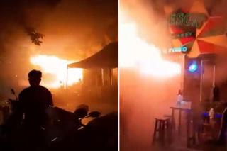 27 ofiar pożaru w barze w Tajlandii. Przerażające wideo, płomienie buchały z drzwi